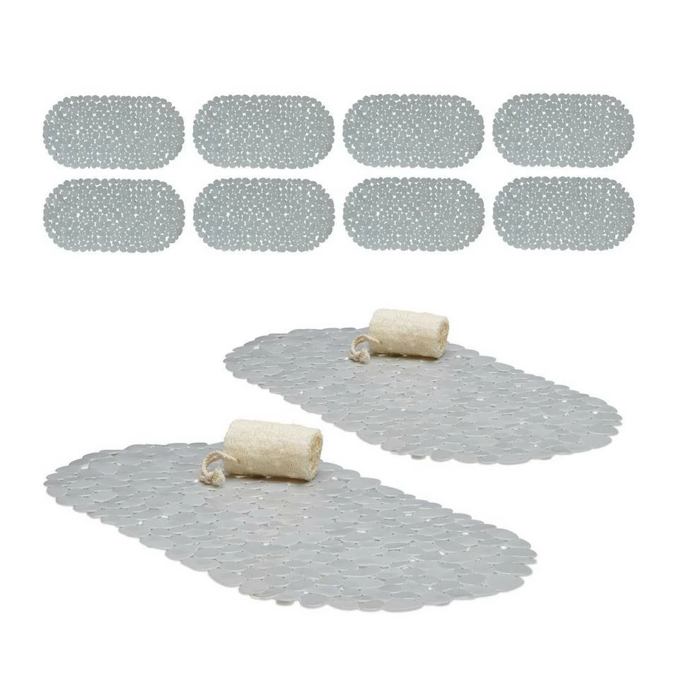 relaxdays Antirutschmatte »10 x Badewanneneinlage Steinoptik grau« 1 relaxdays Antirutschmatte »10 x Badewanneneinlage Steinoptik grau«