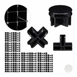 relaxdays Steckregal »320 x Verbindungsstück Regal schwarz«