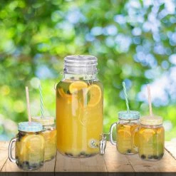 relaxdays Getränkespender Getränkespender Set 4 Gläser -Neuetischkultur Verkäufe 2022 d194bc72 34b9 5375 9ce0 b81bb84dbd69