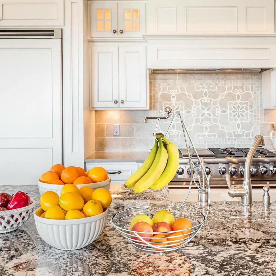 relaxdays Obstschale »Obstschale mit Bananenhalter«, Eisen 2 relaxdays Obstschale »Obstschale mit Bananenhalter«, Eisen – Bild 2