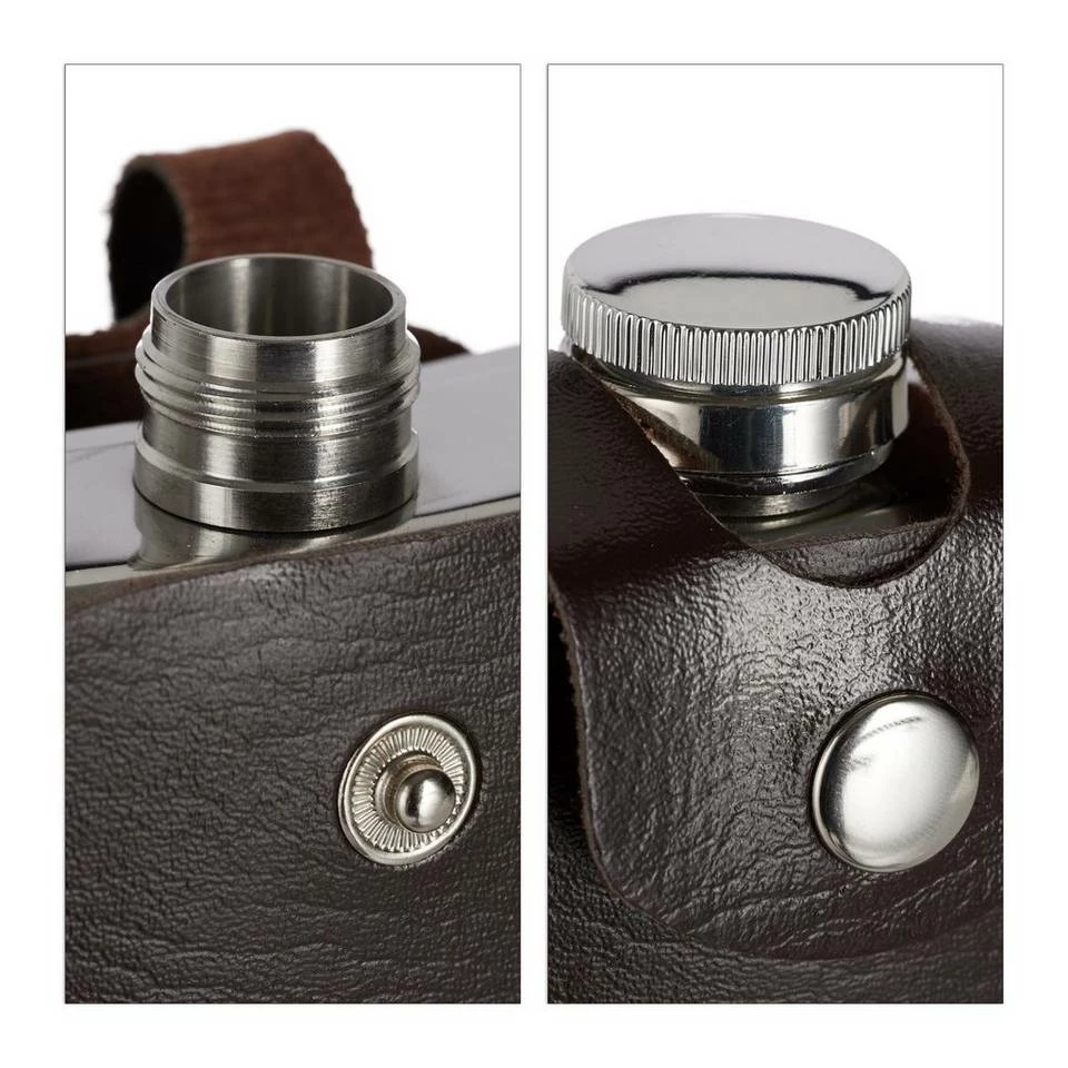 relaxdays Flachmann »XXL Flachmann Edelstahl« 6 relaxdays Flachmann »XXL Flachmann Edelstahl« – Bild 6