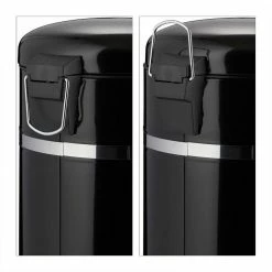 relaxdays Mülleimer »Mülleimer 12 l«, Schwarz Wei&szlig; Schwarz Silber, Schwarz Silber, Grau Schwarz Silber -Neuetischkultur Verkäufe 2022 d313c332 3a70 5c85 8acd 8292aa37923e