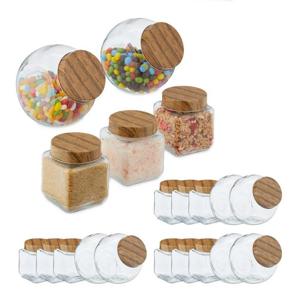 relaxdays Vorratsglas »20 x Vorratsglas«, Glas 1 relaxdays Vorratsglas »20 x Vorratsglas«, Glas