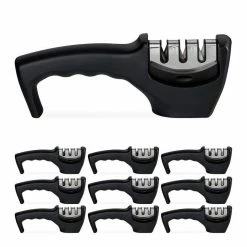 relaxdays Schleifstein »10 x Messerschleifer mit 3 Stufen«