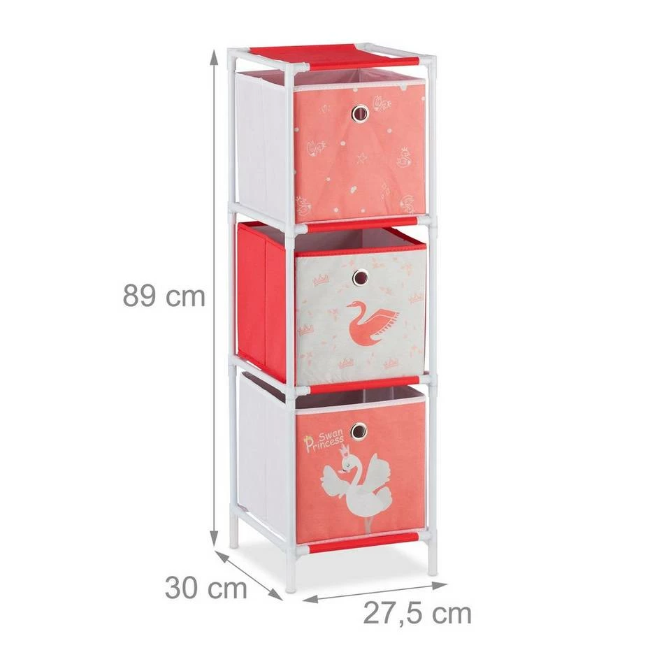 relaxdays Steckregal »Kinderregal Schwan mit Boxen«, 3 4 relaxdays Steckregal »Kinderregal Schwan mit Boxen«, 3 – Bild 4