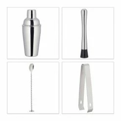 relaxdays Cocktail Shaker »Cocktail Set 11-teilig Edelstahl«, Bambus -Neuetischkultur Verkäufe 2022 d3c172a6 1bde 502b b11a 124f43b804b9