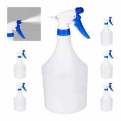 relaxdays Sprühflasche »6x Sprühflasche in Blau«