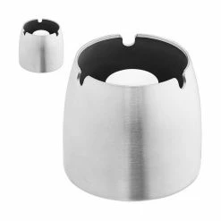 relaxdays Aschenbecher »2 x Aschenbecher Edelstahl«