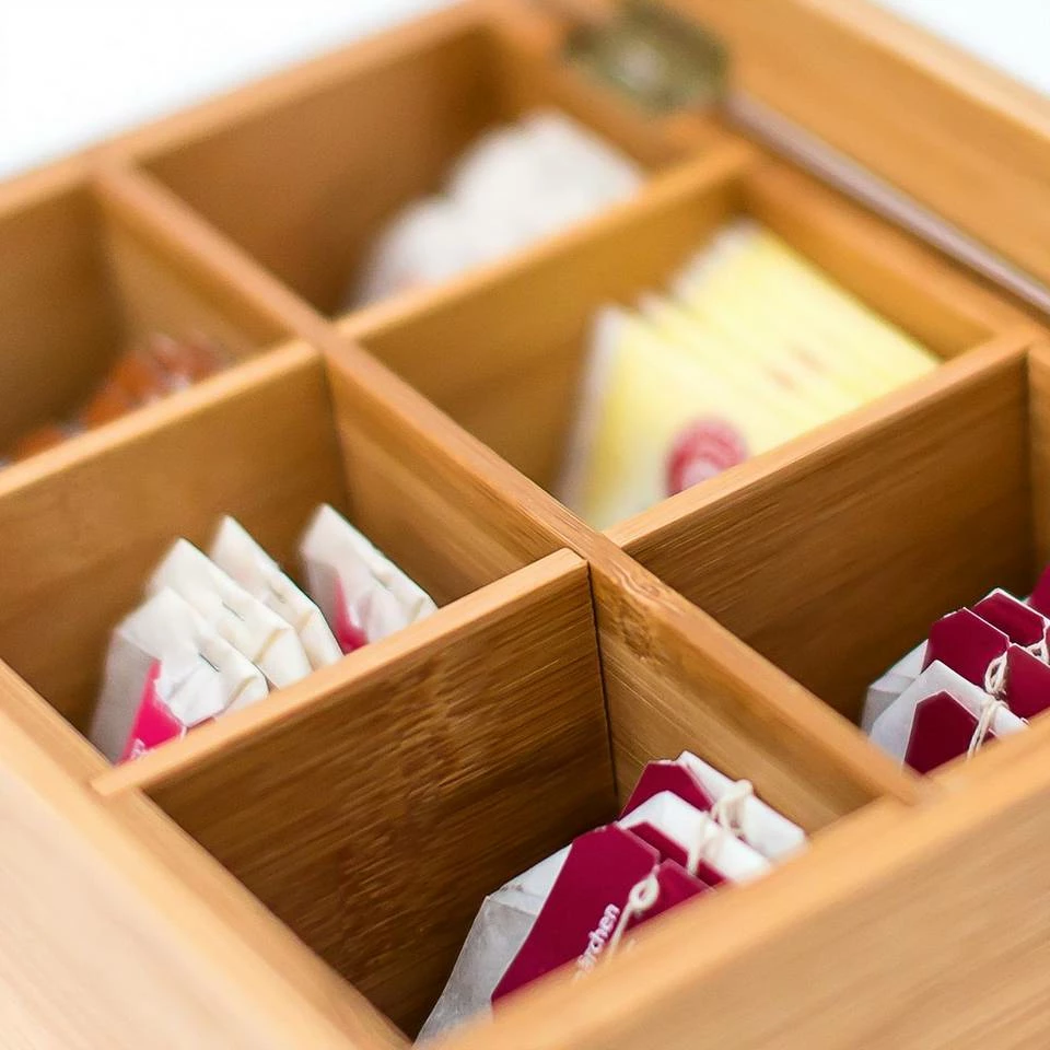 relaxdays Teebox »Teebox Bambus lackiert 6 und 8 Fächer«, Bambus, 6 7 relaxdays Teebox »Teebox Bambus lackiert 6 und 8 Fächer«, Bambus, 6 – Bild 7