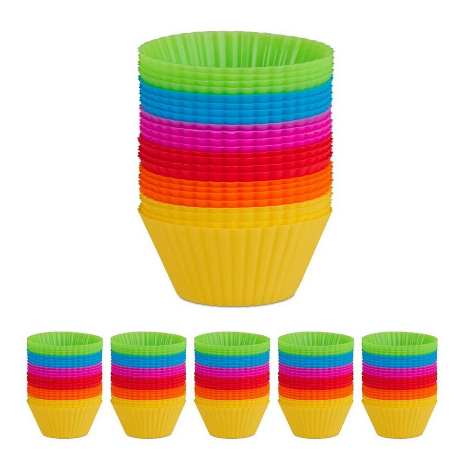 relaxdays Muffinform »144 x Muffinförmchen aus Silikon« 1 relaxdays Muffinform »144 x Muffinförmchen aus Silikon«