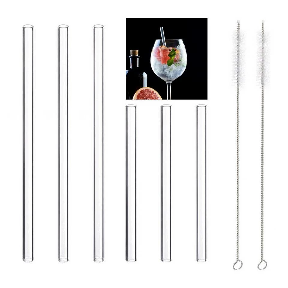 relaxdays Trinkhalme »6 x Strohhalm Glas 15 & 23 cm« 1 relaxdays Trinkhalme »6 x Strohhalm Glas 15 & 23 cm«