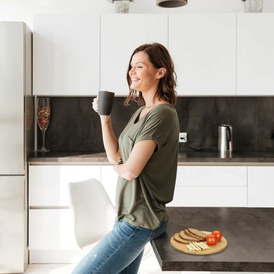 relaxdays Servierteller »Bambus Drehteller universal«, Bambus 2 relaxdays Servierteller »Bambus Drehteller universal«, Bambus – Bild 2