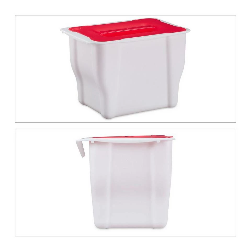 relaxdays Biomülleimer »Biomülleimer Küche 5l weiß/rot« 9 relaxdays Biomülleimer »Biomülleimer Küche 5l weiß/rot« – Bild 9