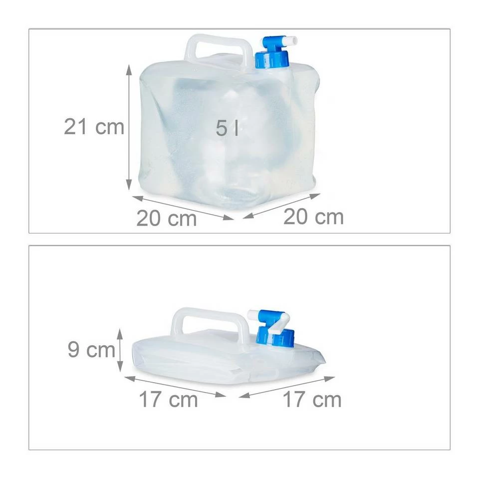 relaxdays Kanister »Faltkanister 4er Set«, 5 Liter 4 relaxdays Kanister »Faltkanister 4er Set«, 5 Liter – Bild 4