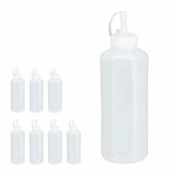 relaxdays Back-Set »8 x Quetschflasche 1000 ml«, (8-tlg)