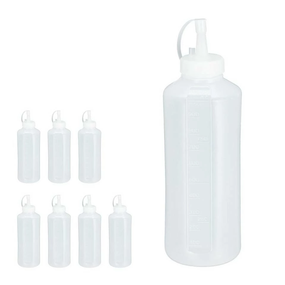 relaxdays Back-Set »8 x Quetschflasche 1000 ml«, (8-tlg) 1 relaxdays Back-Set »8 x Quetschflasche 1000 ml«, (8-tlg)