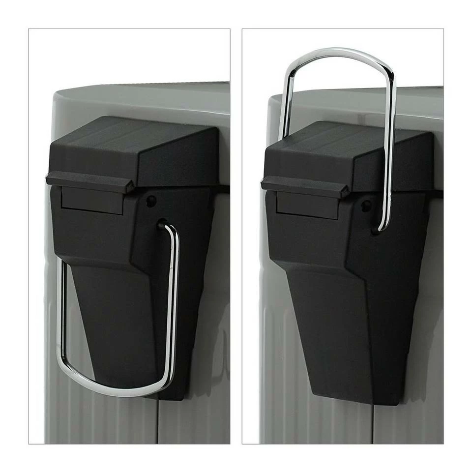 relaxdays Kosmetikeimer »Kosmetikeimer eckig 3 Liter«, hellgrau Grau Schwarz, Schwarz, Weiß Schwarz 8 relaxdays Kosmetikeimer »Kosmetikeimer eckig 3 Liter«, hellgrau Grau Schwarz, Schwarz, Weiß Schwarz – Bild 8