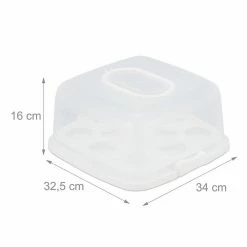 relaxdays Kuchentransportbox »Eckige Kuchenbox«, Kunststoff, Weiß -Neuetischkultur Verkäufe 2022 d980df68 d406 55ca 84a1 11caba99d4e0