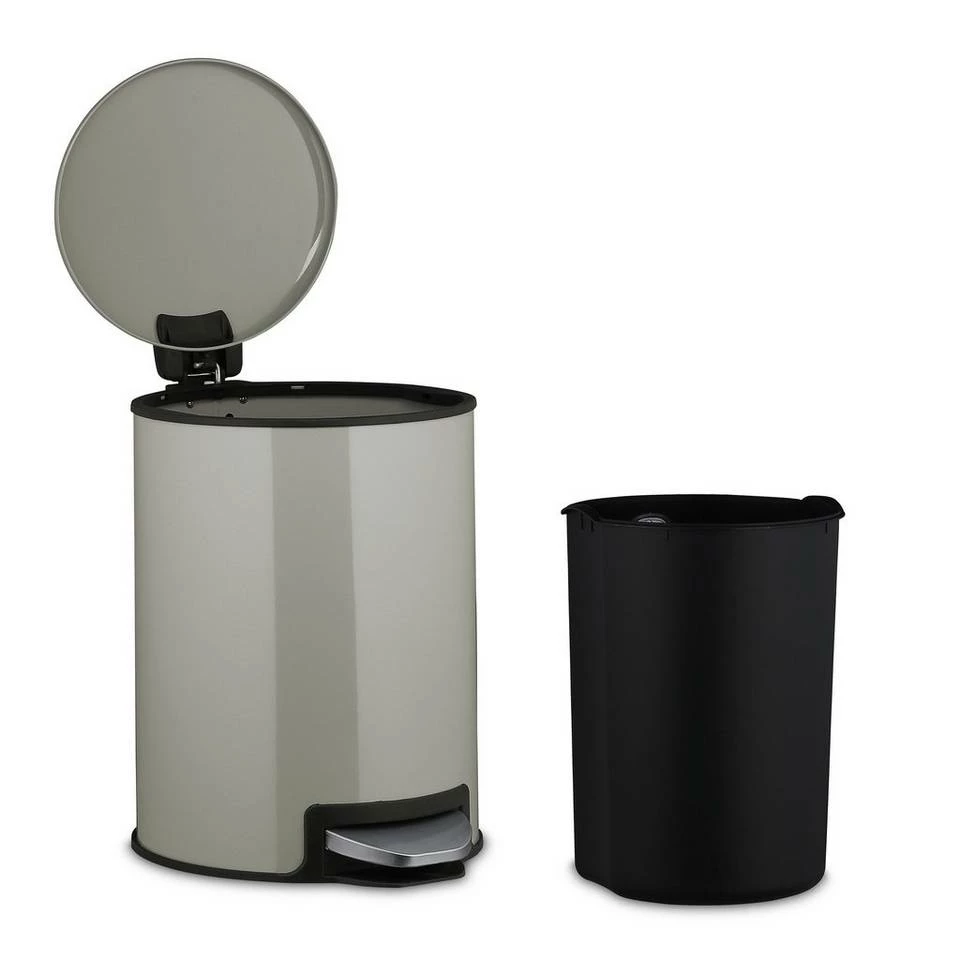 relaxdays Kosmetikeimer »Kosmetikeimer 3 Liter«, hellgrau Schwarz Silber, Grau Schwarz Silber, Weiß Schwarz Silber 6 relaxdays Kosmetikeimer »Kosmetikeimer 3 Liter«, hellgrau Schwarz Silber, Grau Schwarz Silber, Weiß Schwarz Silber – Bild 6