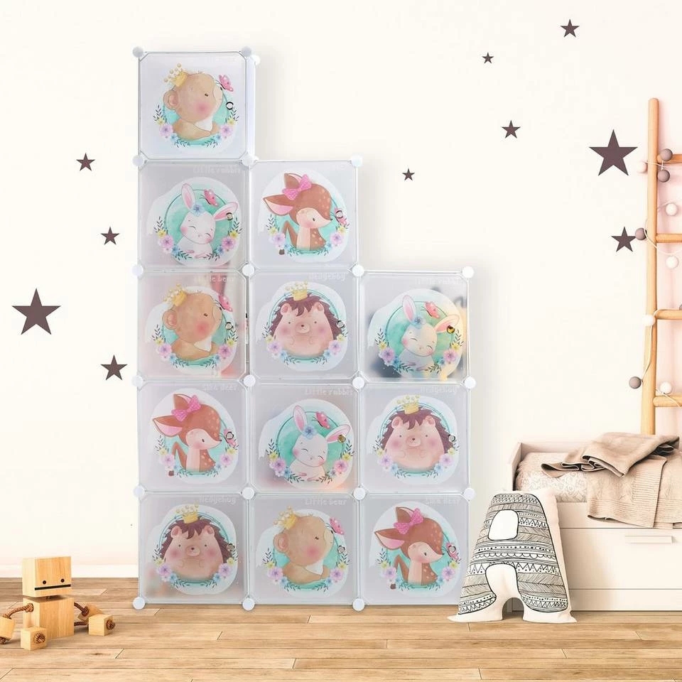 relaxdays Steckregal »Kinder Steckregal mit Kleiderstangen« 2 relaxdays Steckregal »Kinder Steckregal mit Kleiderstangen« – Bild 2