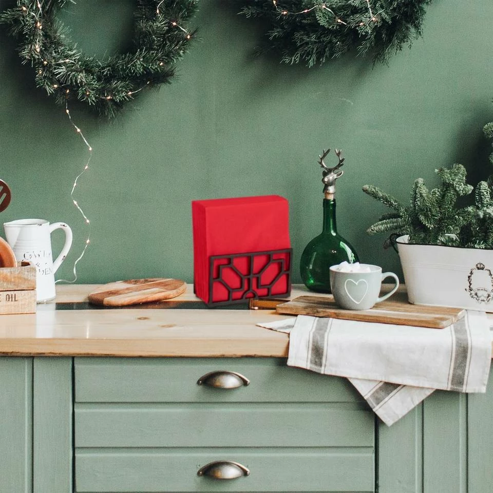 relaxdays Serviettenhalter »2 x Serviettenhalter Gusseisen«, Gusseisen 2 relaxdays Serviettenhalter »2 x Serviettenhalter Gusseisen«, Gusseisen – Bild 2