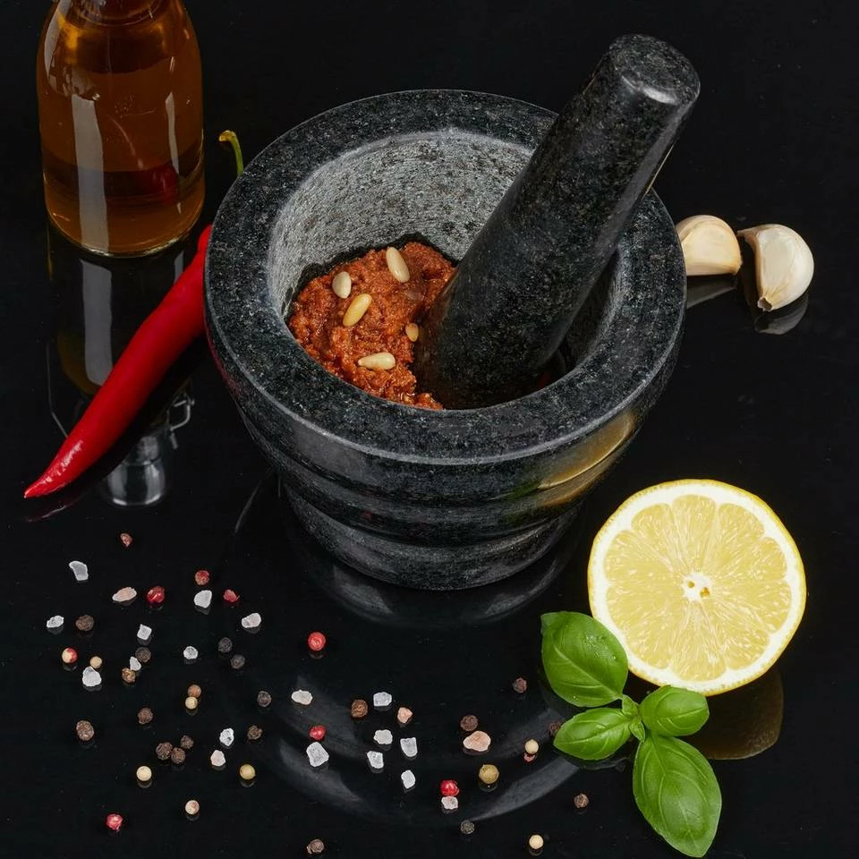 relaxdays Mörser »Granit Mörser mit Stößel XL« 3 relaxdays Mörser »Granit Mörser mit Stößel XL« – Bild 3