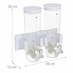 relaxdays Müslispender »Doppelter Müslispender Wandmontage«, Kunststoff, Weiß Schwarz Transparent Silber, Weiß Transparent Silber 14 relaxdays Müslispender »Doppelter Müslispender Wandmontage«, Kunststoff, Weiß Schwarz Transparent Silber, Weiß Transparent Silber -Neuetischkultur Verkäufe 2022 dc9fae92 7e29 5245 87c5 c0cdd15dc005
