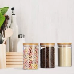 relaxdays Vorratsdose »3er Set Vorratsdosen aus Glas 800 ml«, Glas -Neuetischkultur Verkäufe 2022 dd2658b5 5e9d 50bb a506 a38f3b7e8e68