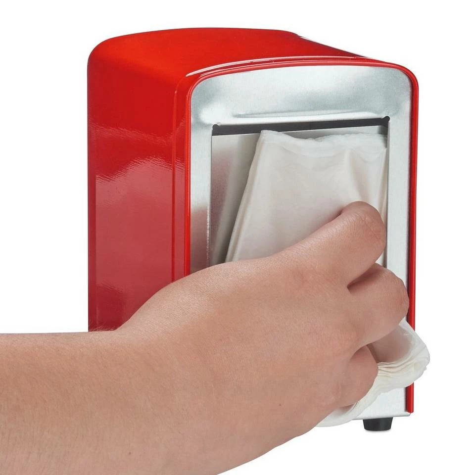 relaxdays Serviettenhalter »2 x Serviettenspender Retro rot«, Stahl 6 relaxdays Serviettenhalter »2 x Serviettenspender Retro rot«, Stahl – Bild 6