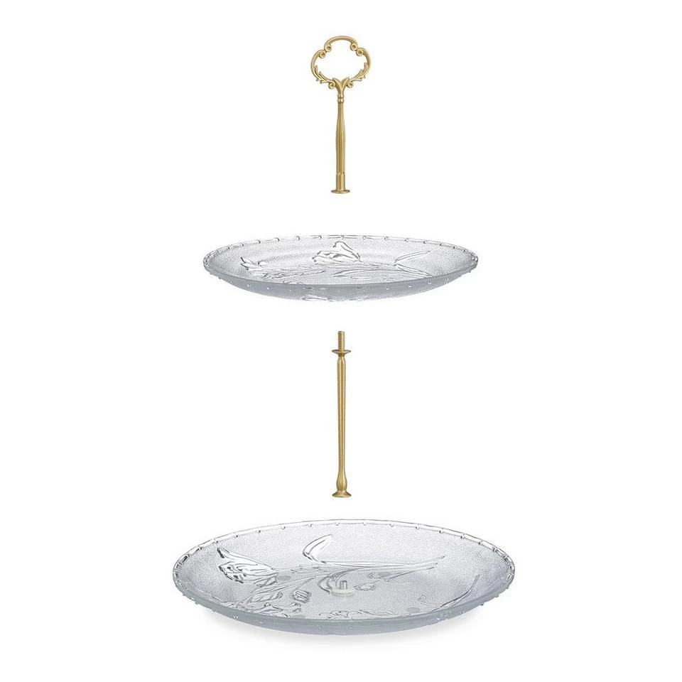 relaxdays Etagere »Zweistöckige Etagere aus Glas«, Glas 6 relaxdays Etagere »Zweistöckige Etagere aus Glas«, Glas – Bild 6