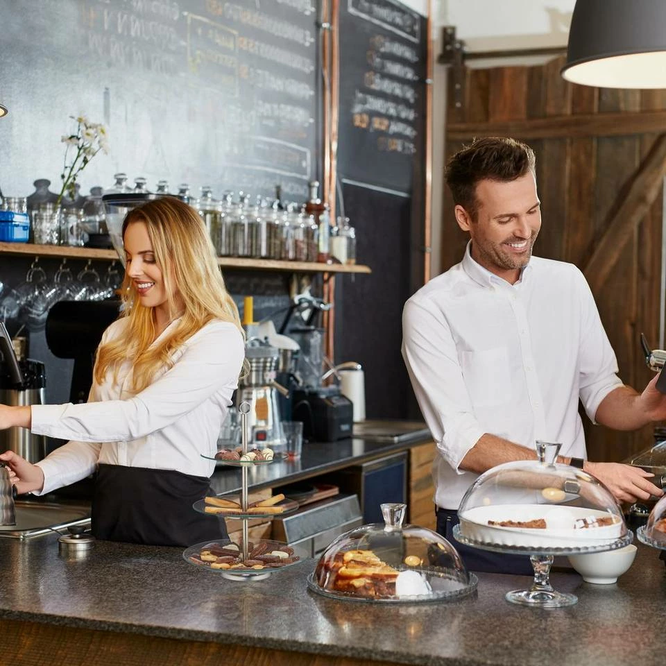 relaxdays Etagere »8 x Runde Etagere 3-stufig«, Glas 2 relaxdays Etagere »8 x Runde Etagere 3-stufig«, Glas – Bild 2