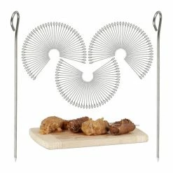 relaxdays Partyspieße »150 x Rouladennadeln Edelstahl«