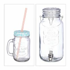 relaxdays Getränkespender Getränkespender Set 4 Gläser -Neuetischkultur Verkäufe 2022 e61a3f47 c596 5322 9d7b e8bf4fa300f6