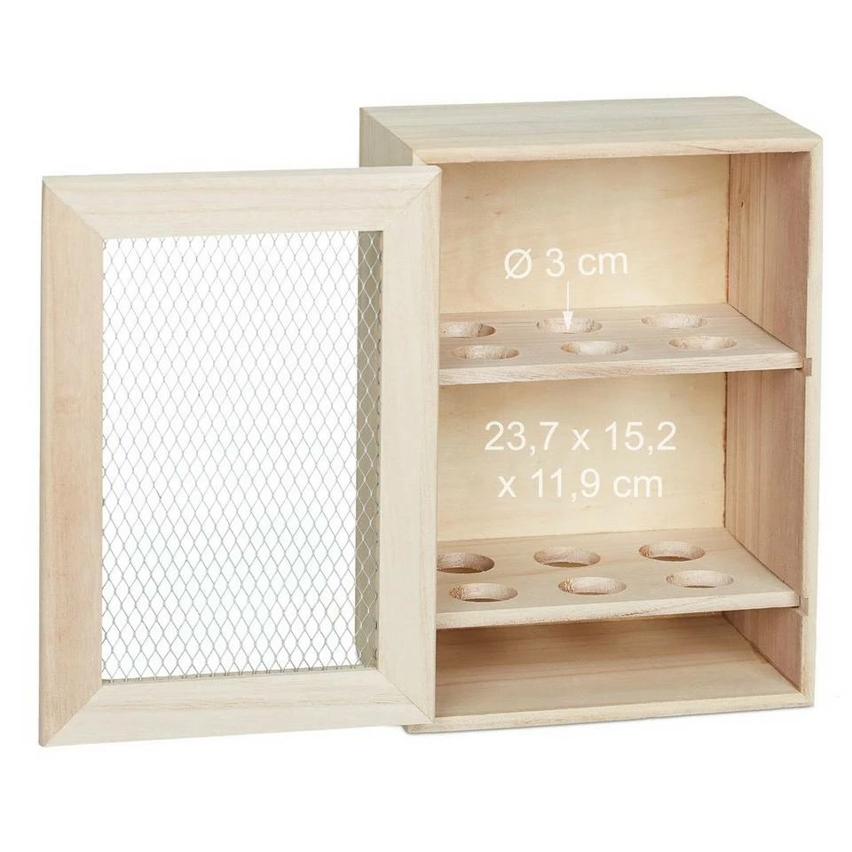 relaxdays Back-Set »Holz Eierschrank«, Natur Grau, Weiß, Beige 5 relaxdays Back-Set »Holz Eierschrank«, Natur Grau, Weiß, Beige – Bild 5