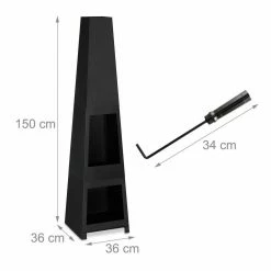 relaxdays Anzündkamin »Terrassenofen schwarz« -Neuetischkultur Verkäufe 2022 e80b3f92 bb73 5118 961b 2cdc1ee83ce0