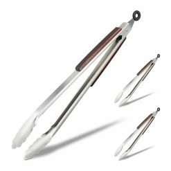 relaxdays Grillzange »3 x Küchenzange aus Edelstahl 38 cm«