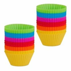 relaxdays Muffinform »48 x Muffinförmchen aus Silikon«