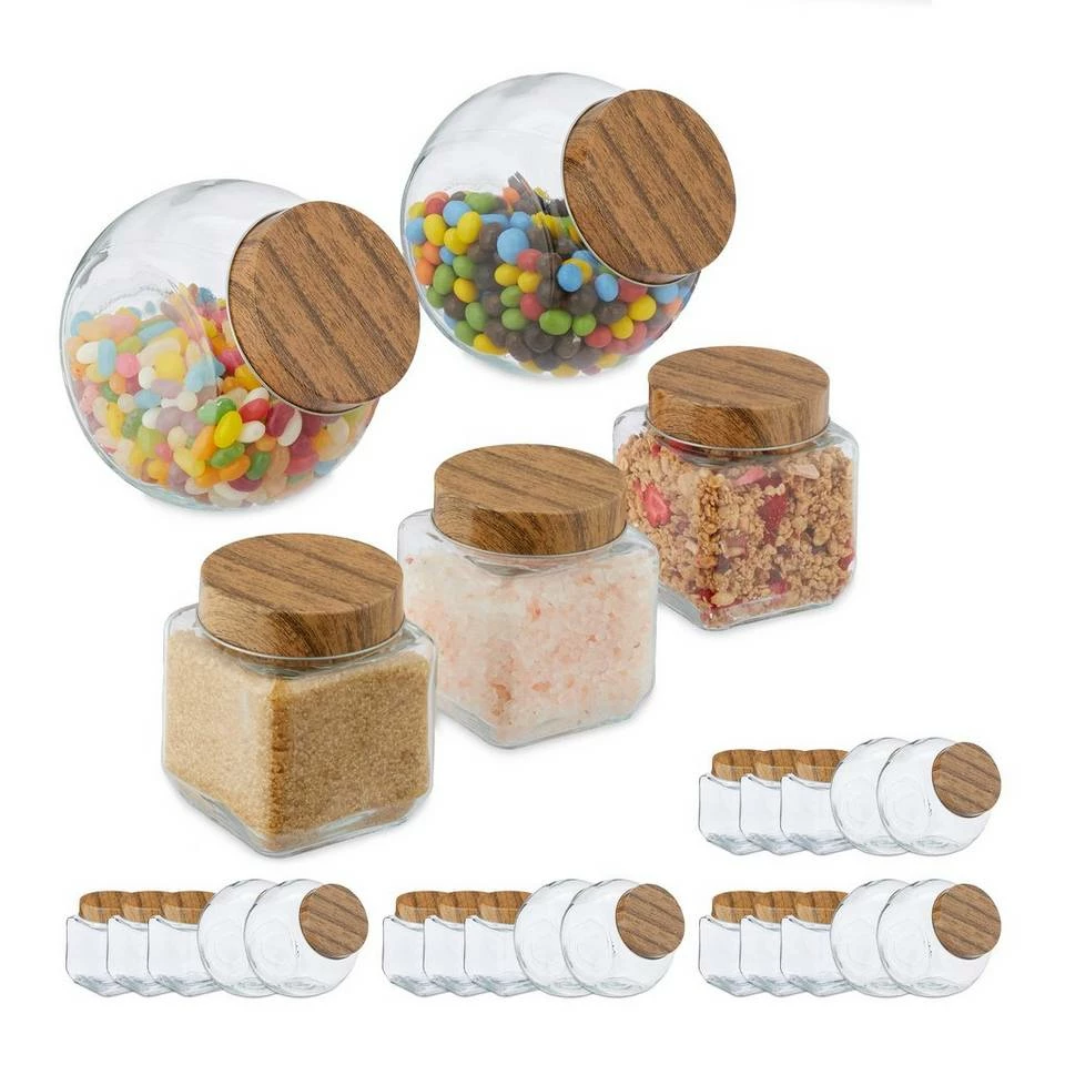 relaxdays Vorratsglas »25 x Vorratsglas«, Glas 1 relaxdays Vorratsglas »25 x Vorratsglas«, Glas