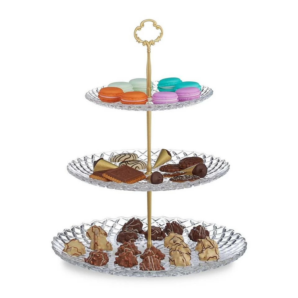 relaxdays Etagere »Runde Etagere 3-stöckig«, Glas 1 relaxdays Etagere »Runde Etagere 3-stöckig«, Glas