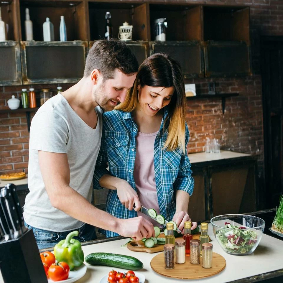 relaxdays Servierteller »Bambus Drehteller universal«, Bambus 5 relaxdays Servierteller »Bambus Drehteller universal«, Bambus – Bild 5