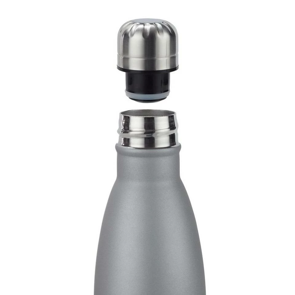 relaxdays Isolierflasche »9 x Trinkflasche Edelstahl silber« 7 relaxdays Isolierflasche »9 x Trinkflasche Edelstahl silber« – Bild 7