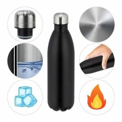 relaxdays Isolierflasche »1 x Thermo Trinkflasche 1 Liter schwarz« 15 relaxdays Isolierflasche »1 x Thermo Trinkflasche 1 Liter schwarz« -Neuetischkultur Verkäufe 2022 f117de9d 9fb1 515b 91ce d056eb582104