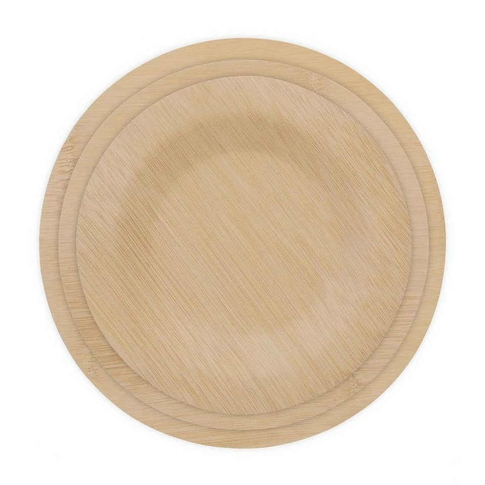 relaxdays Einwegteller »150 x Bambus Teller rund 18 cm« 6 relaxdays Einwegteller »150 x Bambus Teller rund 18 cm« – Bild 6