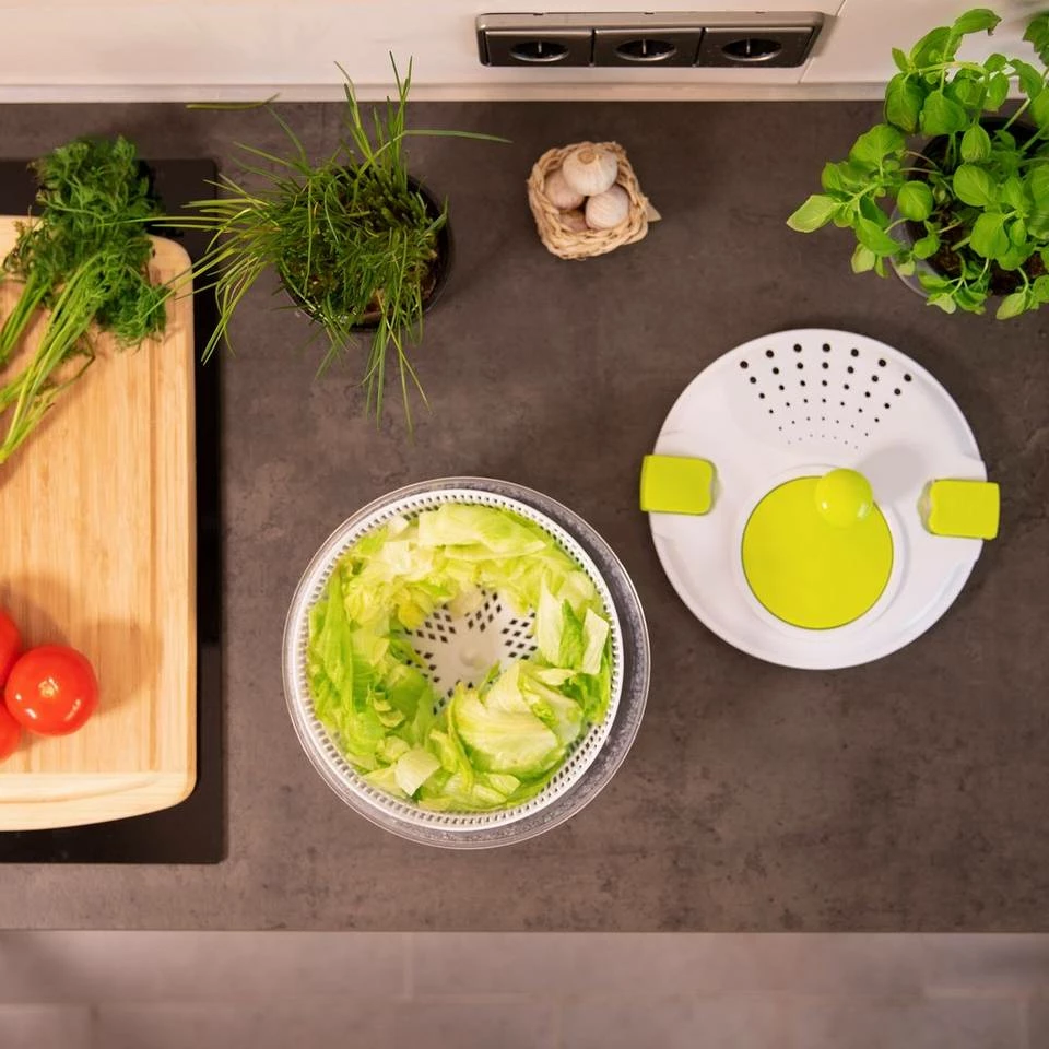 relaxdays Salatschleuder »Sprinter Salatschleuder zum Kurbeln« 3 relaxdays Salatschleuder »Sprinter Salatschleuder zum Kurbeln« – Bild 3