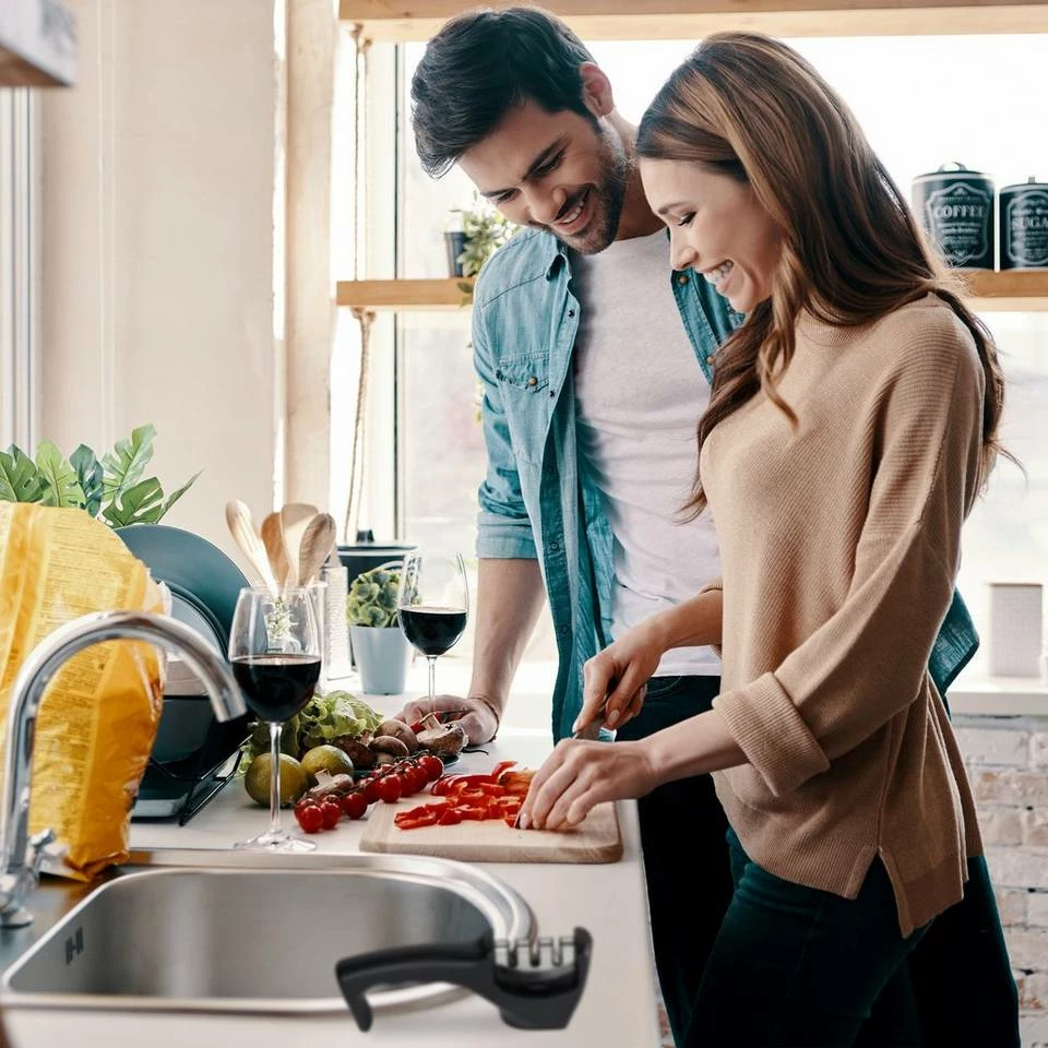 relaxdays Schleifstein »Messerschleifer mit 3 Stufen« 5 relaxdays Schleifstein »Messerschleifer mit 3 Stufen« – Bild 5