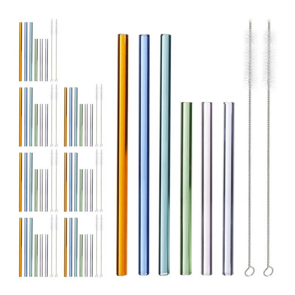 relaxdays Trinkhalme »48 x Strohhalme Glas bunt 15 & 23 cm« 1 relaxdays Trinkhalme »48 x Strohhalme Glas bunt 15 & 23 cm«