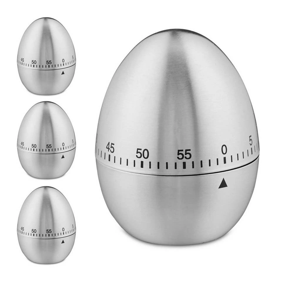 relaxdays Eieruhr »4 x Eieruhr aus Edelstahl« 1 relaxdays Eieruhr »4 x Eieruhr aus Edelstahl«