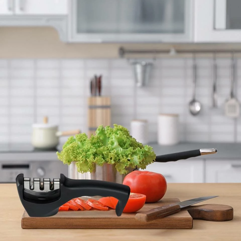 relaxdays Schleifstein »Messerschleifer mit 3 Stufen« 3 relaxdays Schleifstein »Messerschleifer mit 3 Stufen« – Bild 3