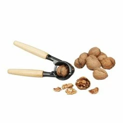 relaxdays Nussknacker »Nussknacker mit Holzgriff 2 in 1«