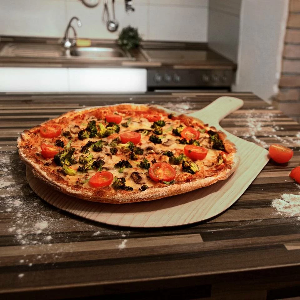 relaxdays Pizzaschieber »3 x Pizzaschaufel Holz« 2 relaxdays Pizzaschieber »3 x Pizzaschaufel Holz« – Bild 2